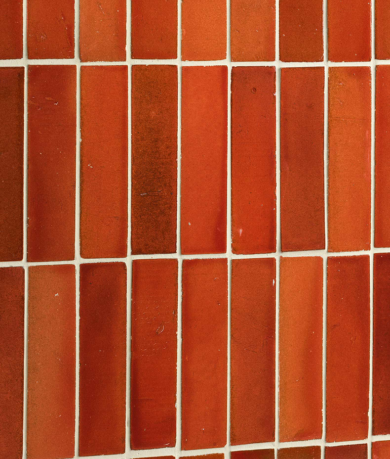 Stone Glaze Ceramic Imperial Red Gloss Brick