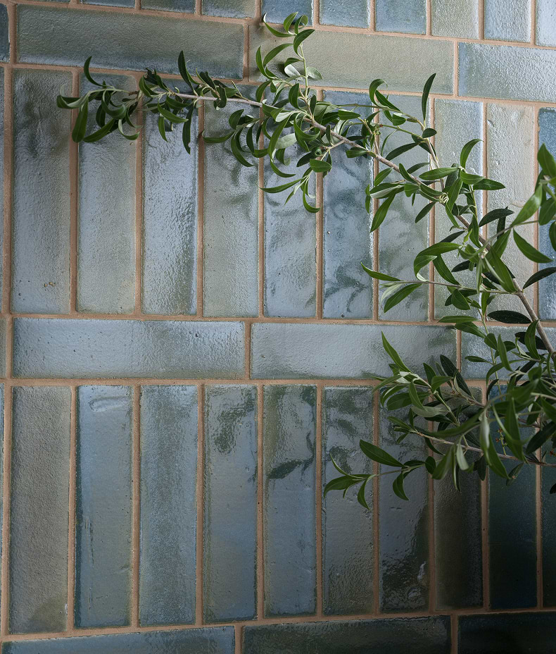 Stone Glaze Ceramic Winter Pond Gloss Brick