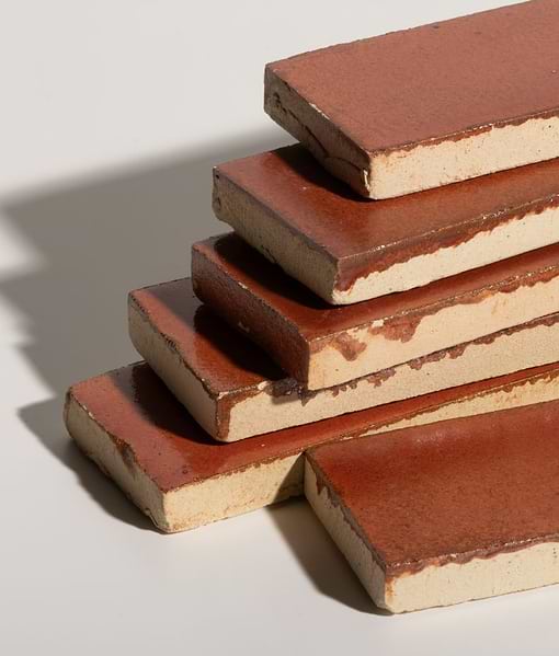 Stone Glaze Ceramic Imperial Red Gloss Brick