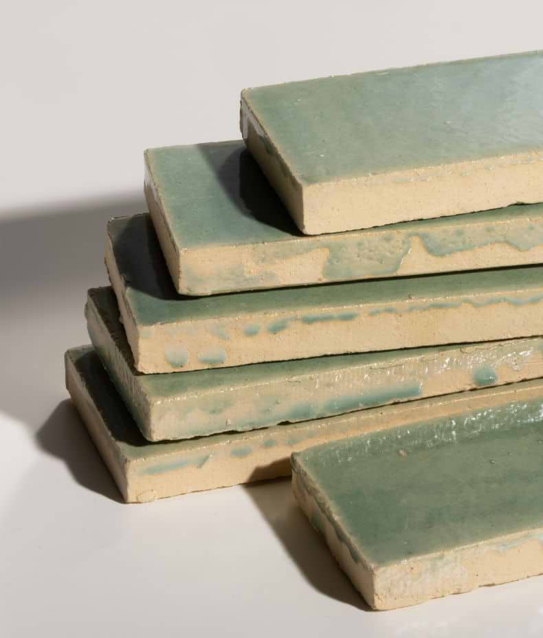 Stone Glaze Ceramic Menthol Gloss Brick