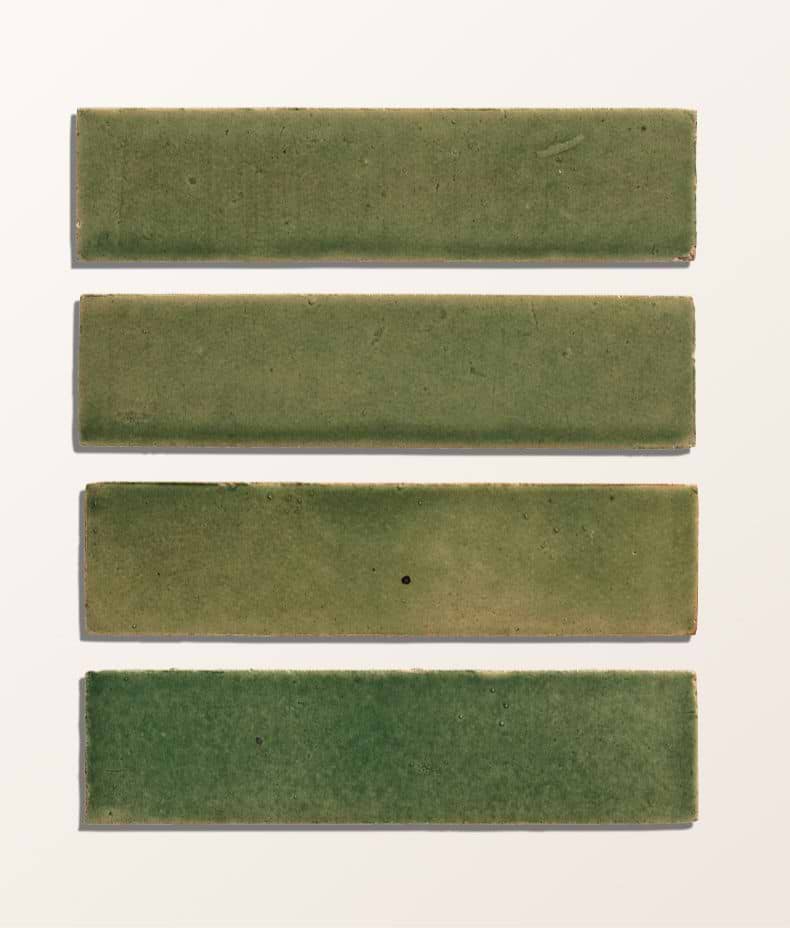 Stone Glaze Ceramic Olive Leaf Gloss Brick