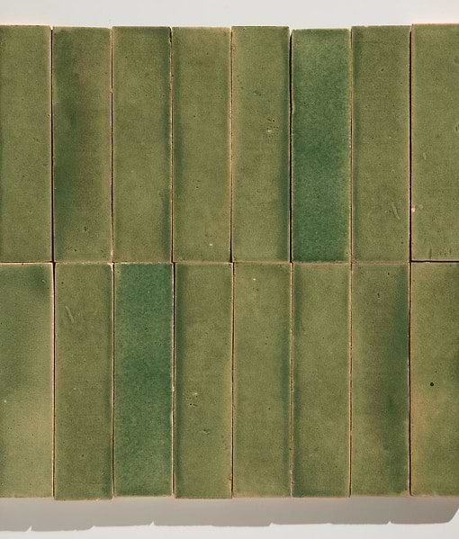 Stone Glaze Ceramic Olive Leaf Gloss Brick