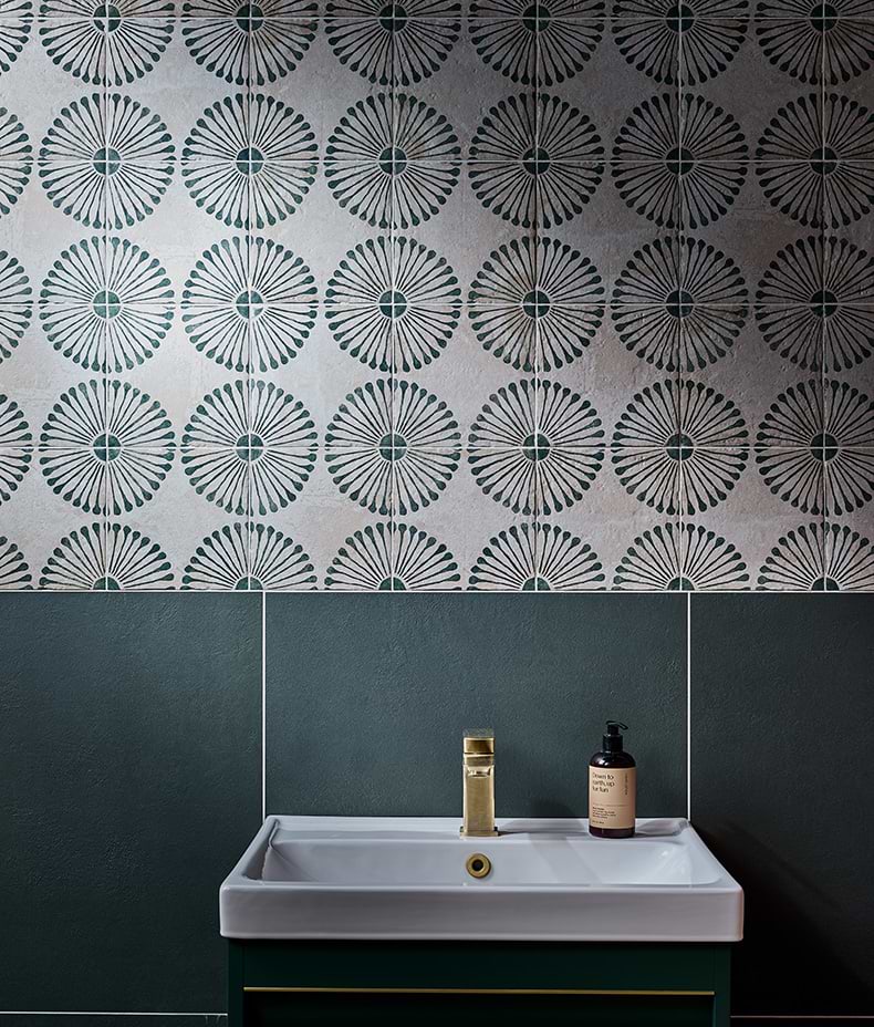 Stucco Porcelain Textured Green