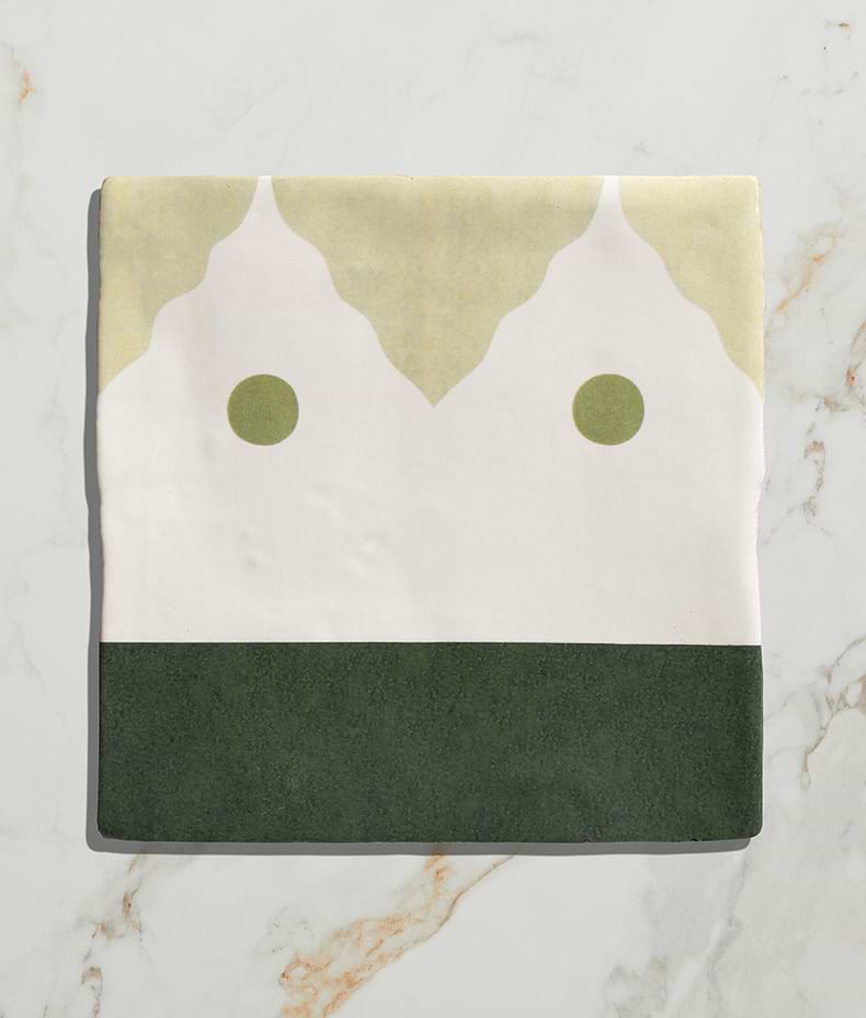 STUDIO Minaret Green Dot Ceramic