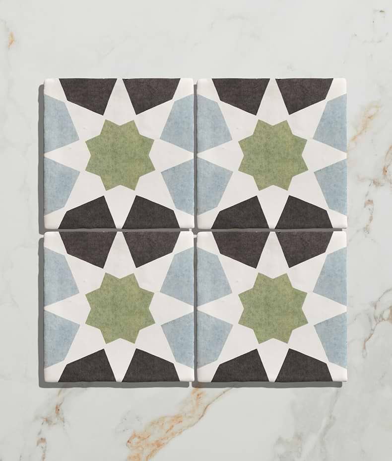 STUDIO Souk Green Star Ceramic