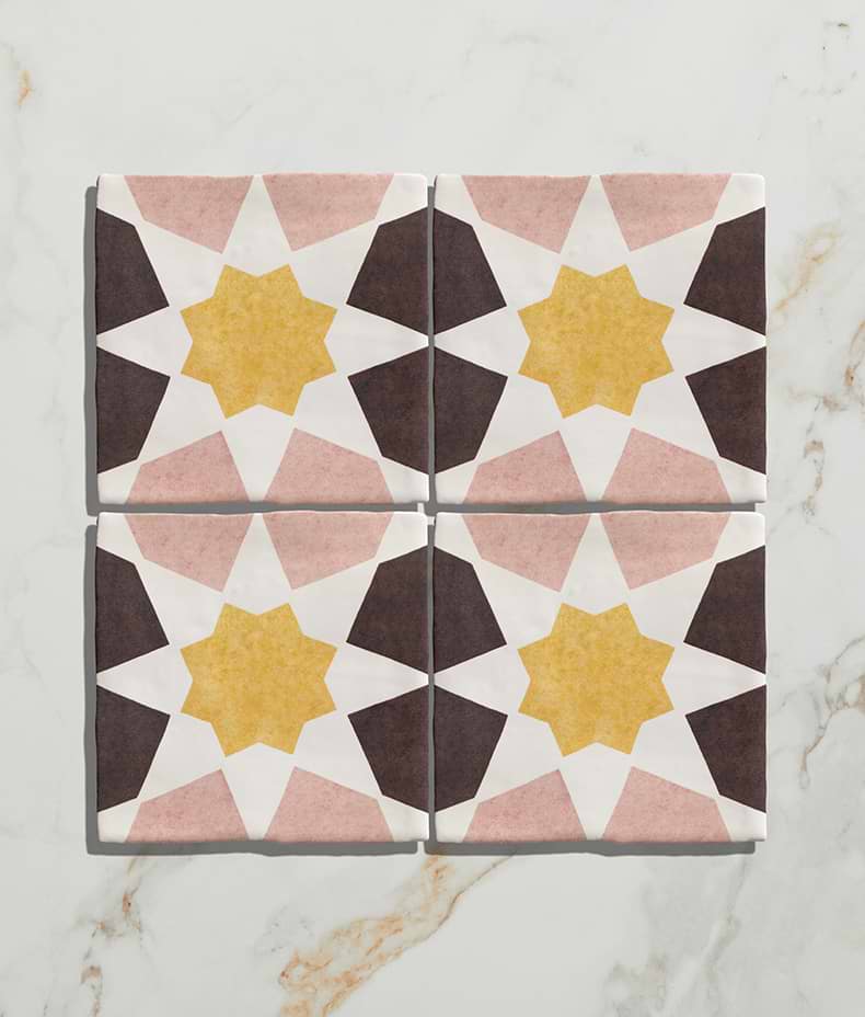 STUDIO Souk Yellow Star Ceramic