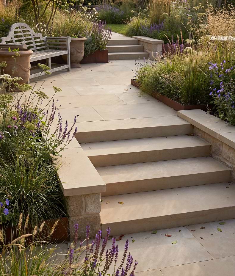 Trafalgar Sandstone Etched