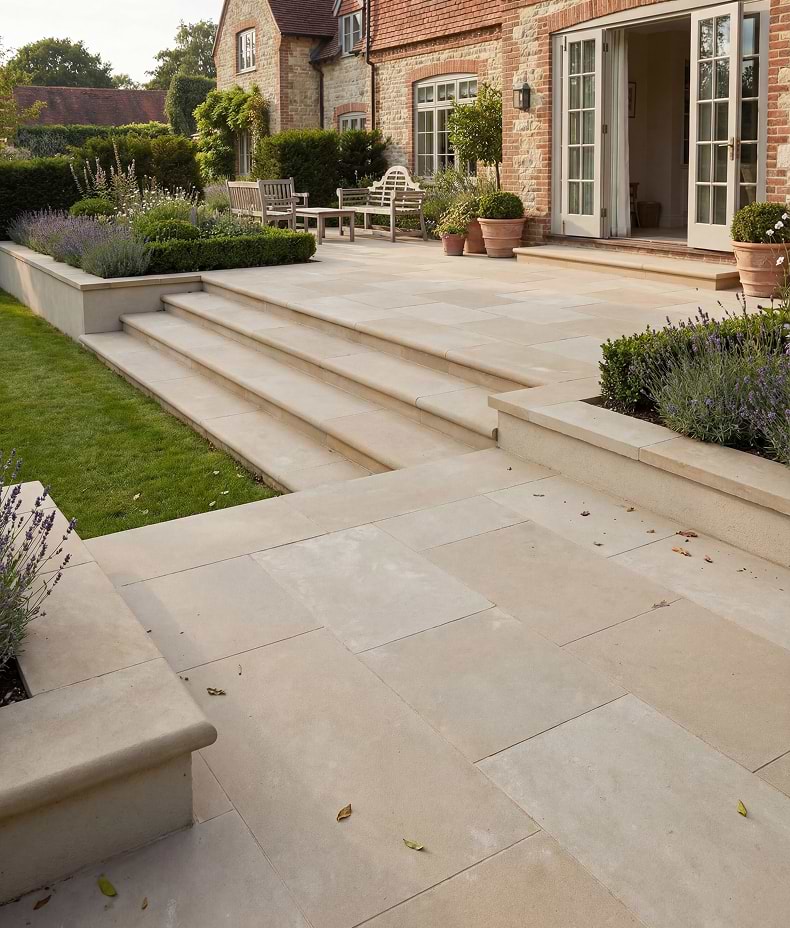 Trafalgar Sandstone Etched
