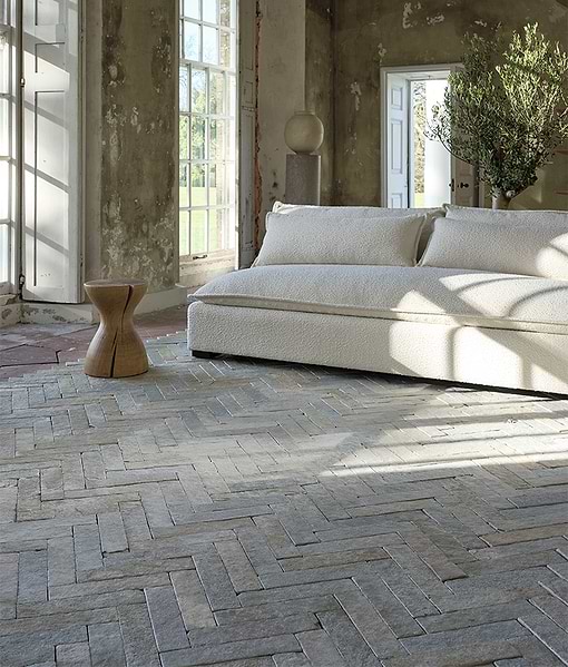 Trusloe Limestone Parquet Seasoned