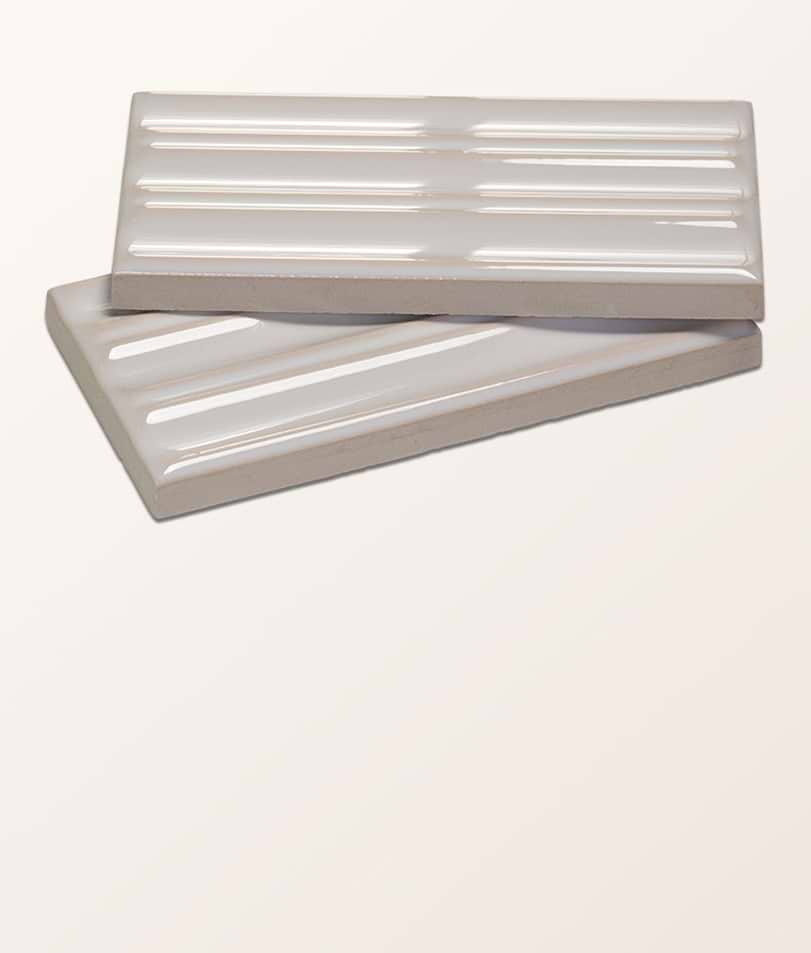 Tunstall Ceramic Fluted Brick Deep White