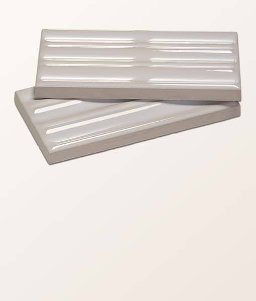 Tunstall Ceramic Fluted Brick Deep White
