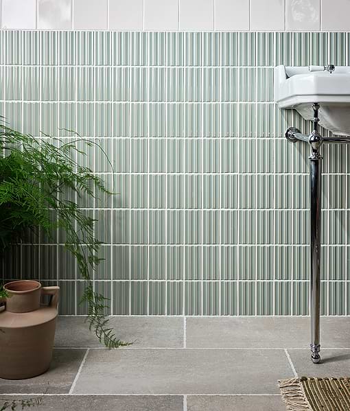 Tunstall Ceramic Fluted Brick Fern