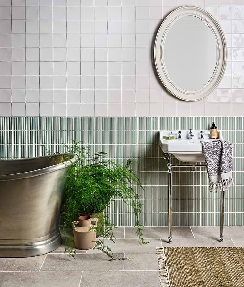 Tunstall Ceramic Fluted Brick Fern