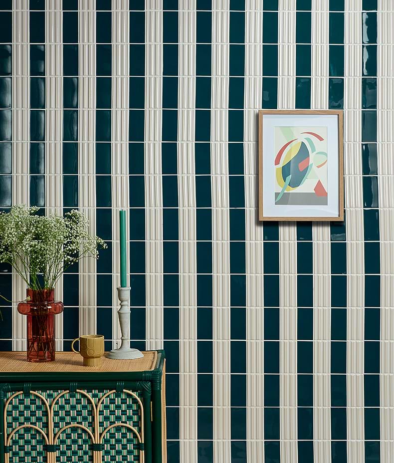 Tunstall Ceramic Brick Peacock Blue
