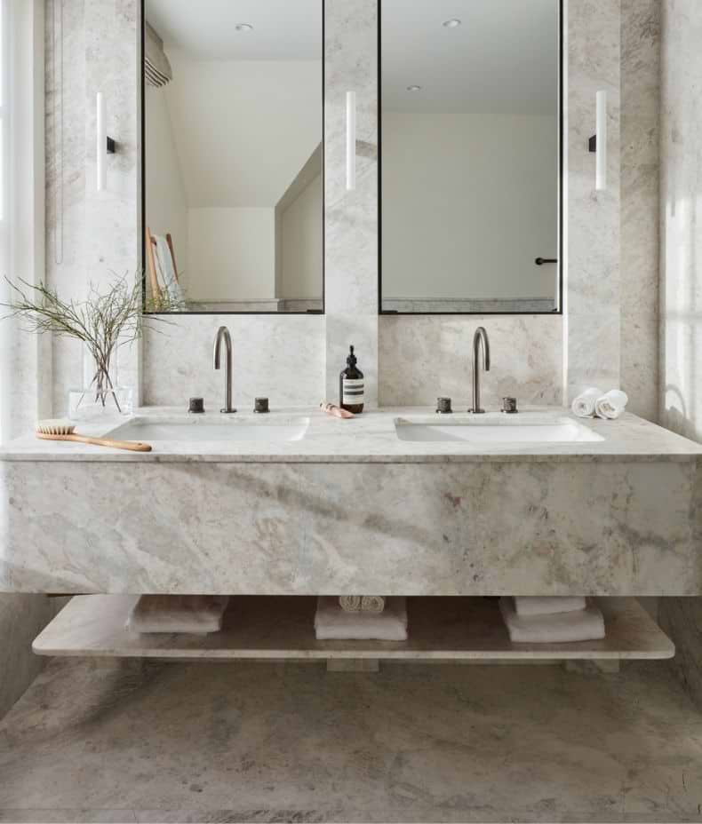 Taj Mahal Marble Honed Finish