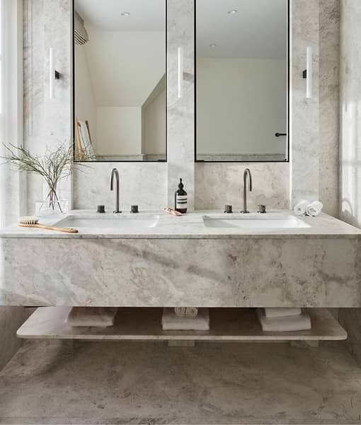 Taj Mahal Marble Honed Finish
