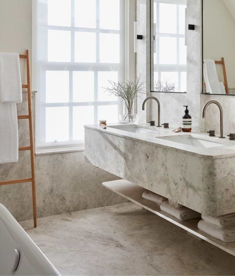 Taj Mahal Marble Honed Finish