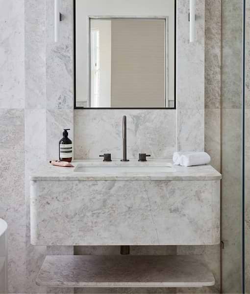 Taj Mahal Marble Honed Finish