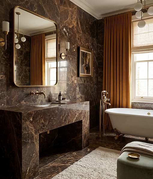 Versailles Marble Marron Honed
