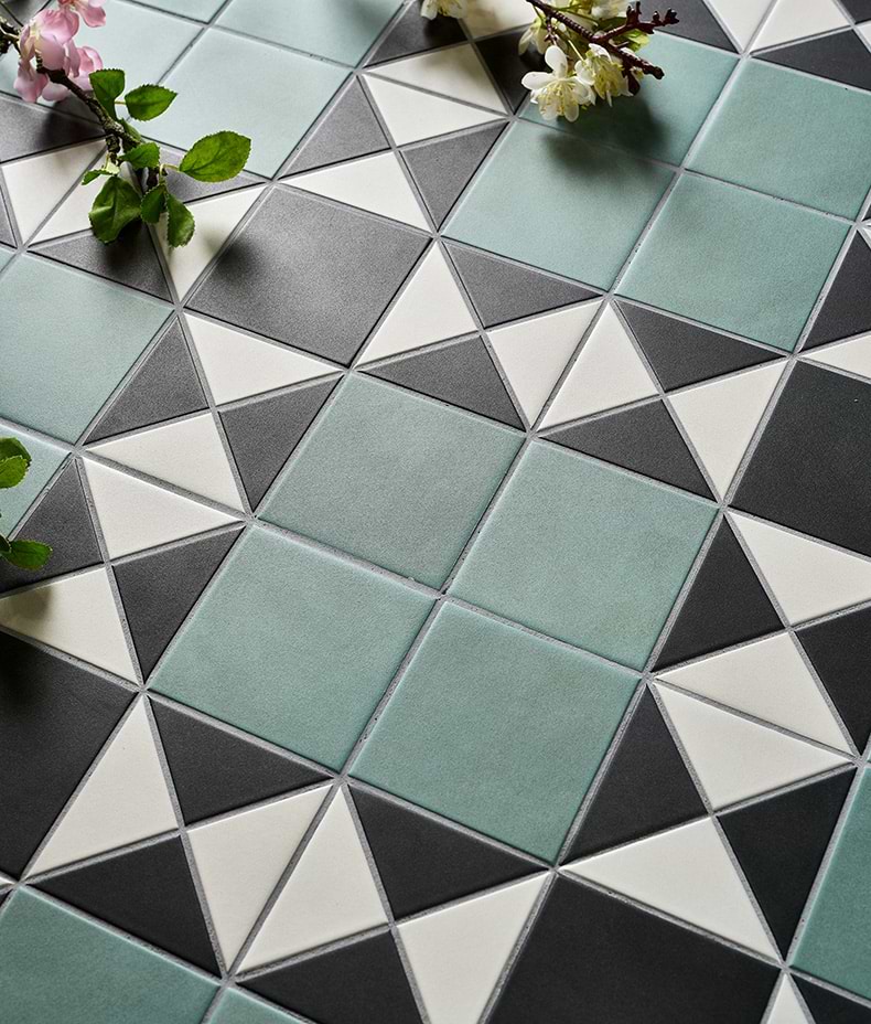 Victorian Style™ Porcelain Finchley Pattern Forest Green