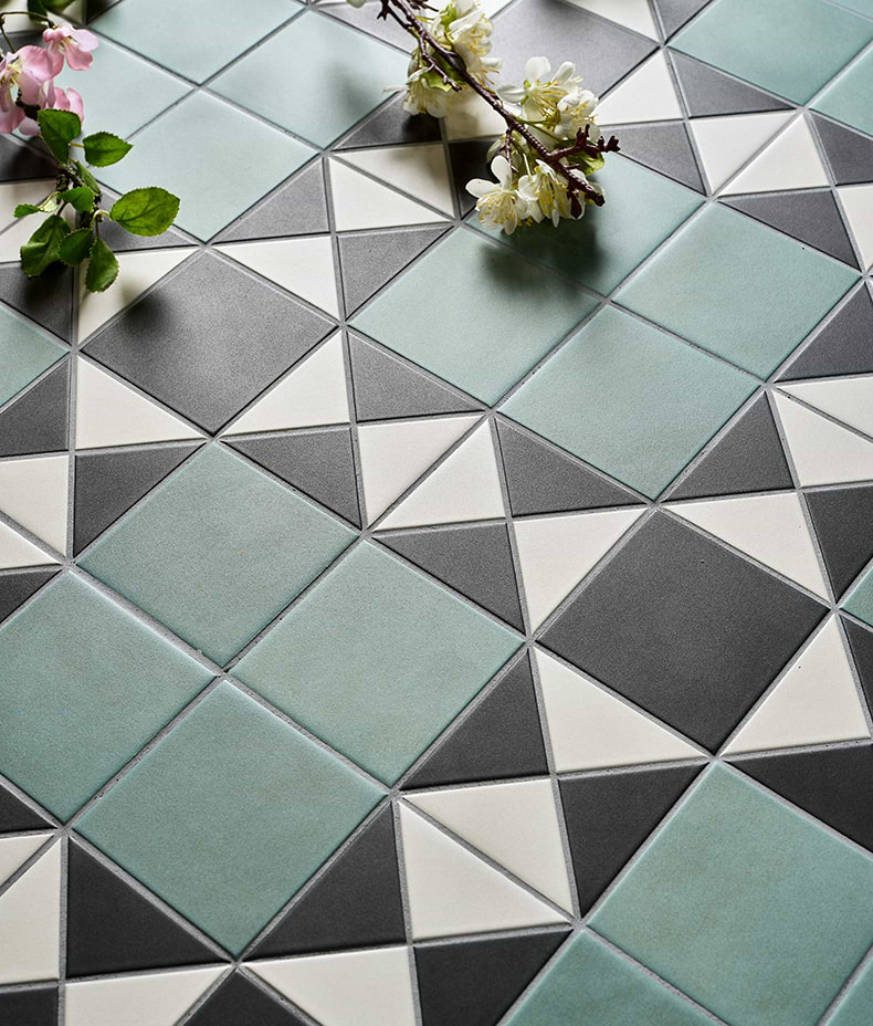 Victorian Style™ Porcelain Finchley Pattern Forest Green