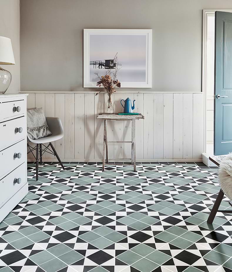Victorian Style™ Porcelain Finchley Pattern Forest Green