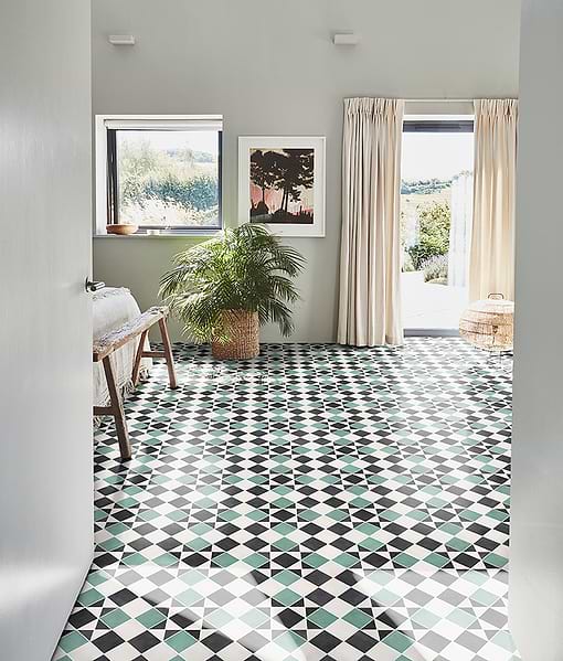 Victorian Style™ Porcelain Finchley Pattern Forest Green