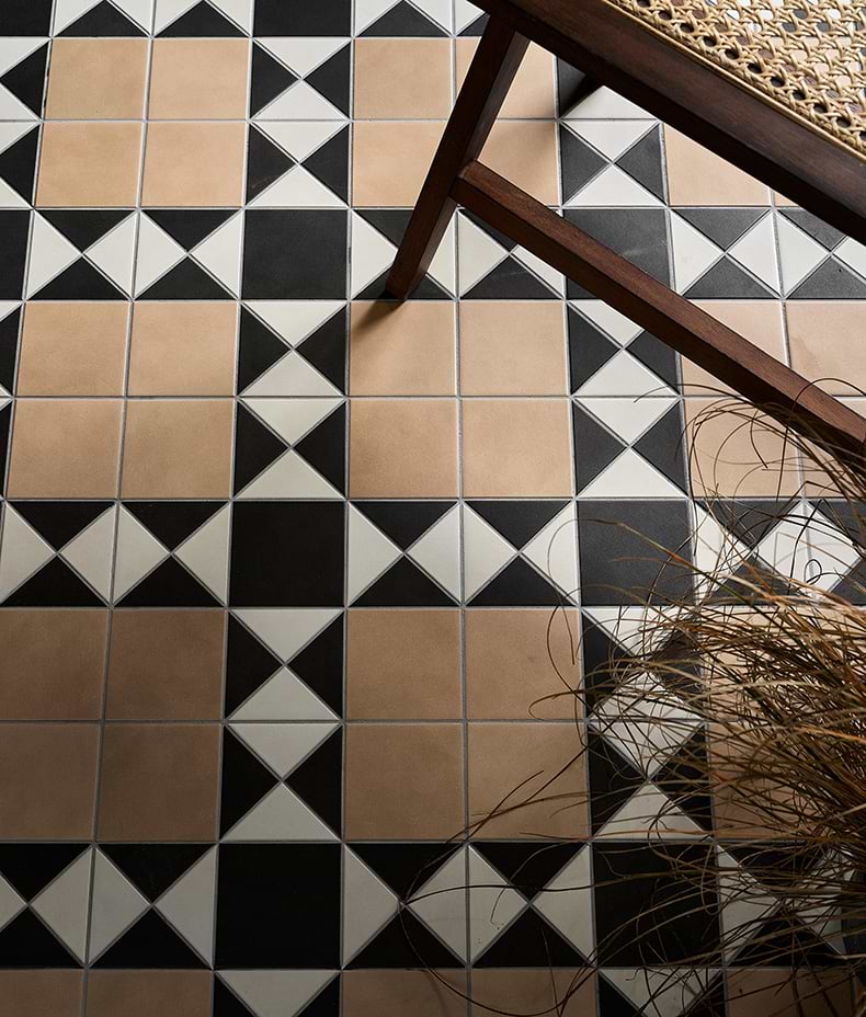 Victorian Style™ Porcelain Finchley Pattern Sandstone
