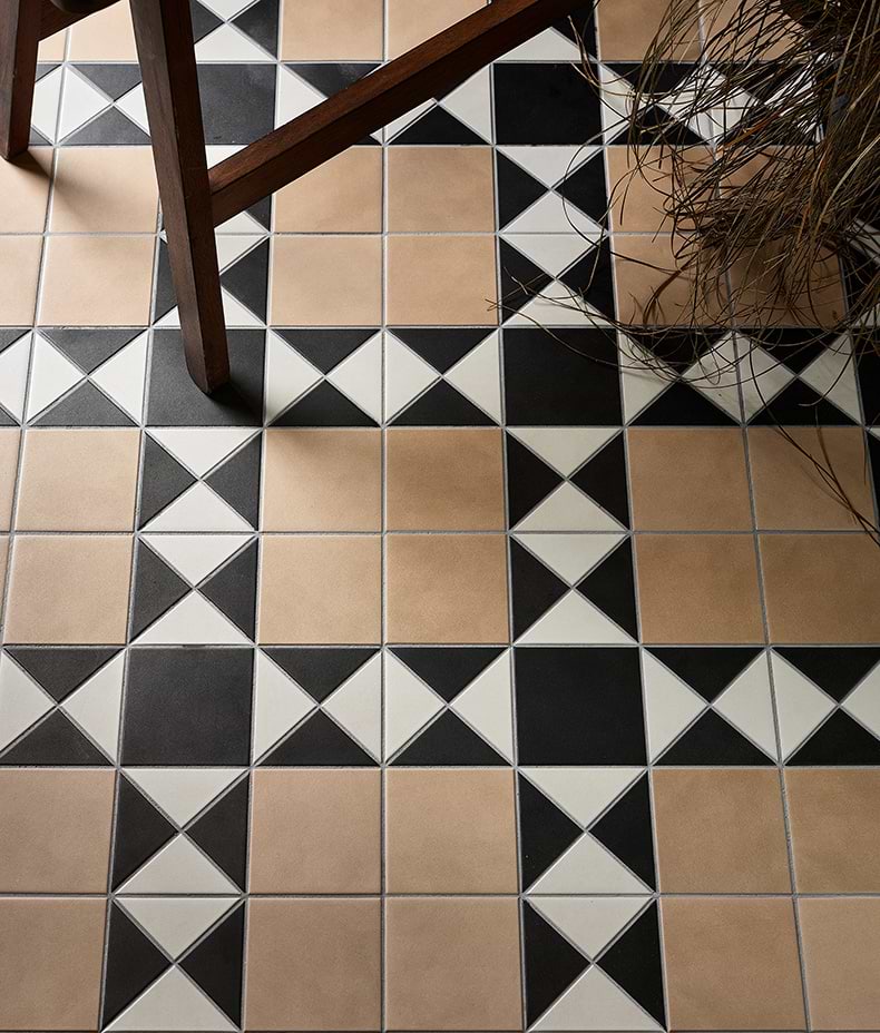 Victorian Style™ Porcelain Finchley Pattern Sandstone