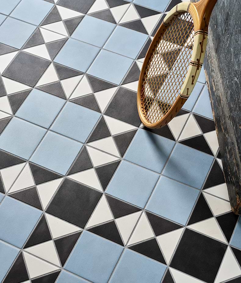 Victorian Style™ Porcelain Finchley Pattern Sky Blue