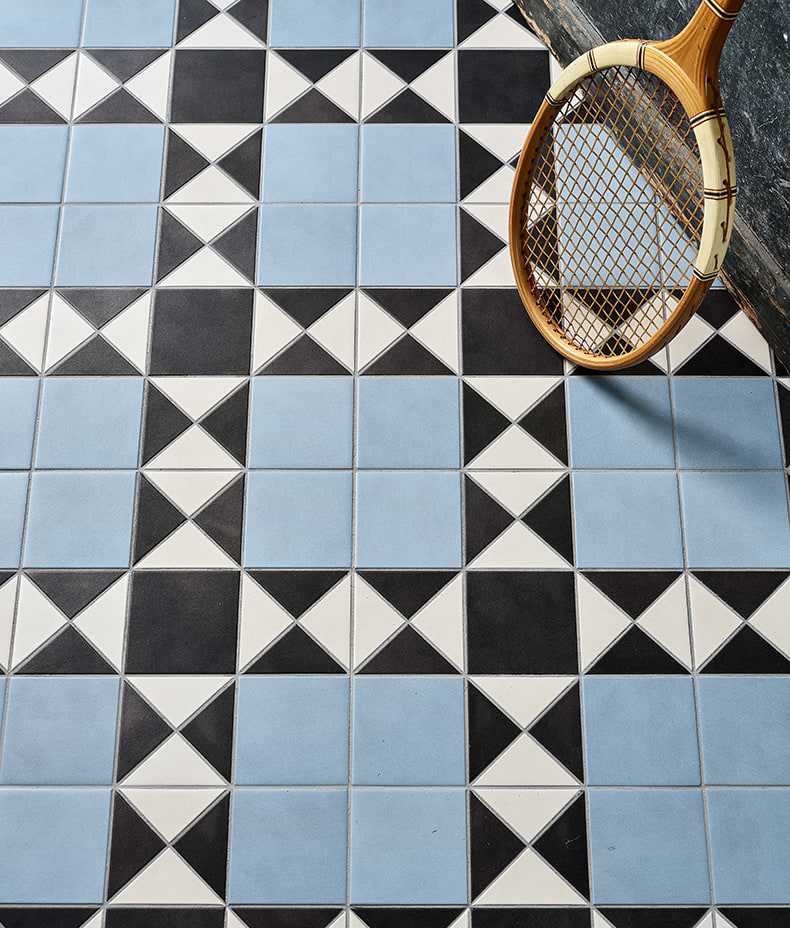 Victorian Style™ Porcelain Finchley Pattern Sky Blue