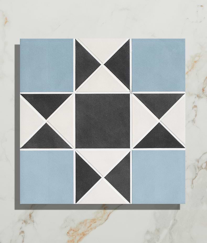 Victorian Style™ Porcelain Finchley Pattern Sky Blue