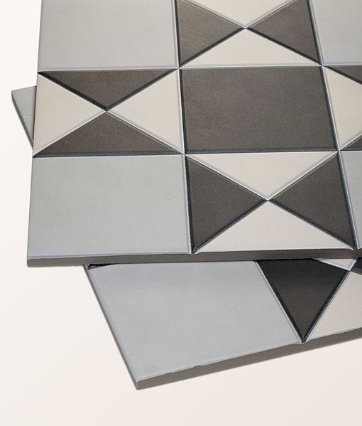 Victorian Style™ Porcelain Finchley Pattern Soft Grey