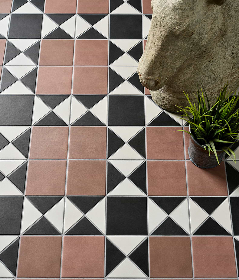 Victorian Style™ Porcelain Finchley Pattern Terracotta