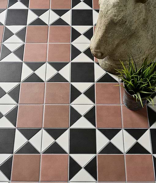 Victorian Style™ Porcelain Finchley Pattern Terracotta