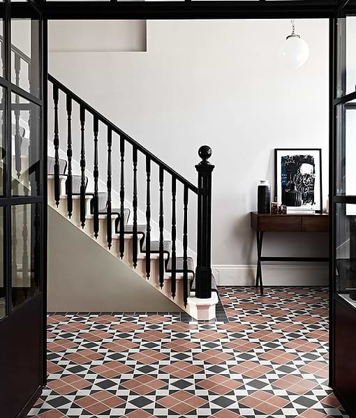 Victorian Style™ Porcelain Finchley Pattern Terracotta