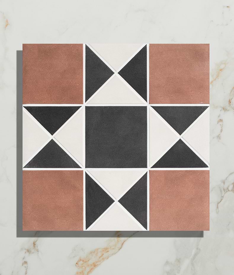 Victorian Style™ Porcelain Finchley Pattern Terracotta