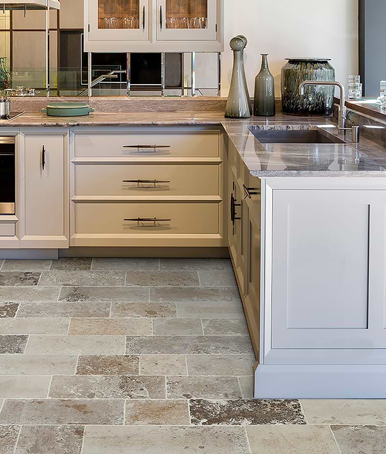Vieux Bourgogne Limestone Cobbles Weathered Finish