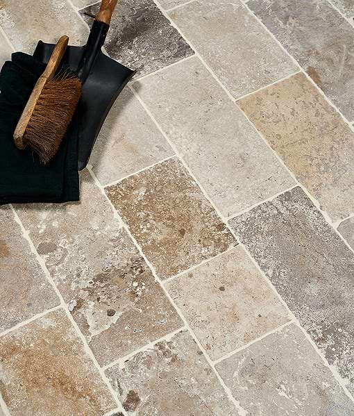 Vieux Bourgogne Limestone Cobbles Weathered Finish