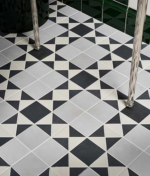 Victorian Style™ Porcelain Finchley Pattern Soft Grey