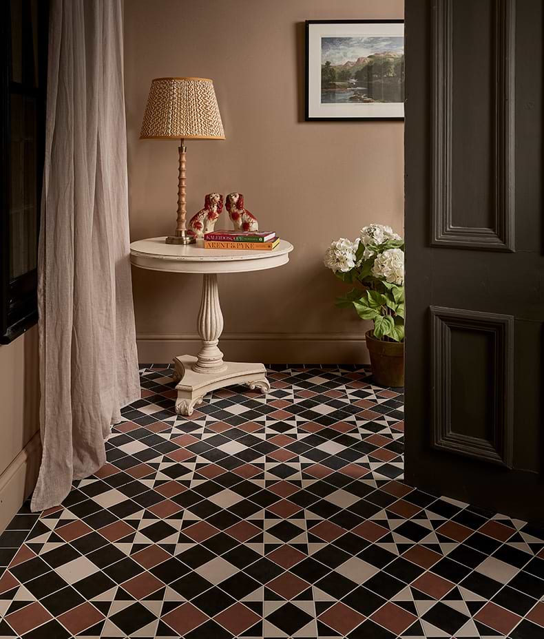 Victorian Style™ Porcelain Finchley Pattern Terracotta