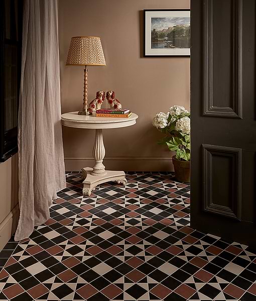 Victorian Style™ Porcelain Finchley Pattern Terracotta