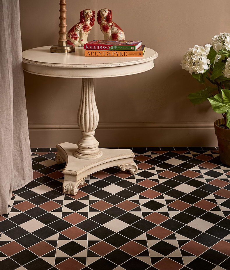 Victorian Style™ Porcelain Finchley Pattern Terracotta