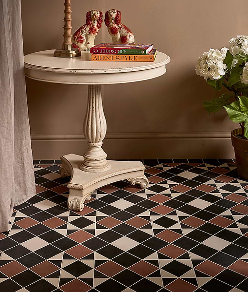 Victorian Style™ Porcelain Finchley Pattern Terracotta