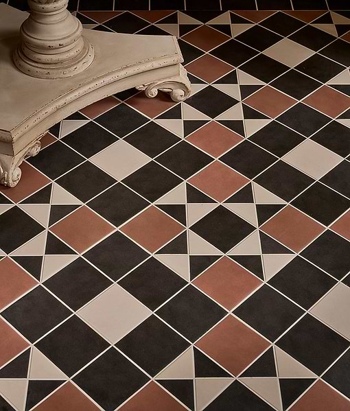 Victorian Style™ Porcelain Finchley Pattern Terracotta