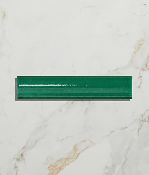 Victorian Style™ Wall Ceramic Emerald Green Simple Beading Crackle Glaze