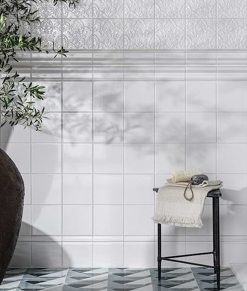 Victorian Style™ Wall Ceramic Cotton White Skirting