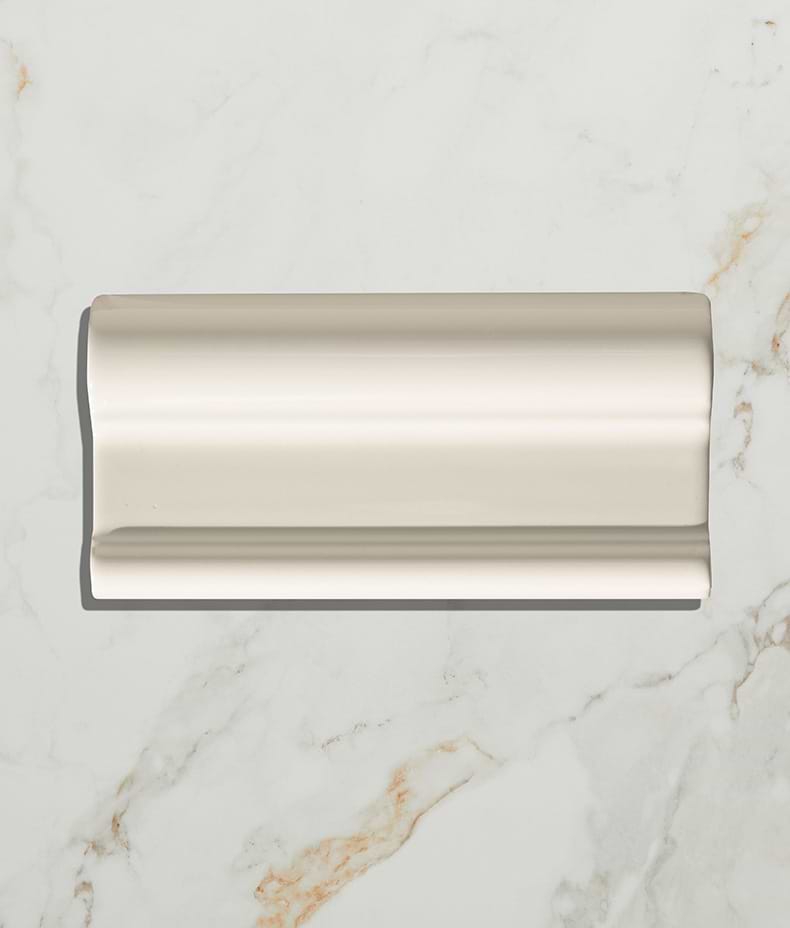 Victorian Style™ Wall Ceramic Cotton White Dado