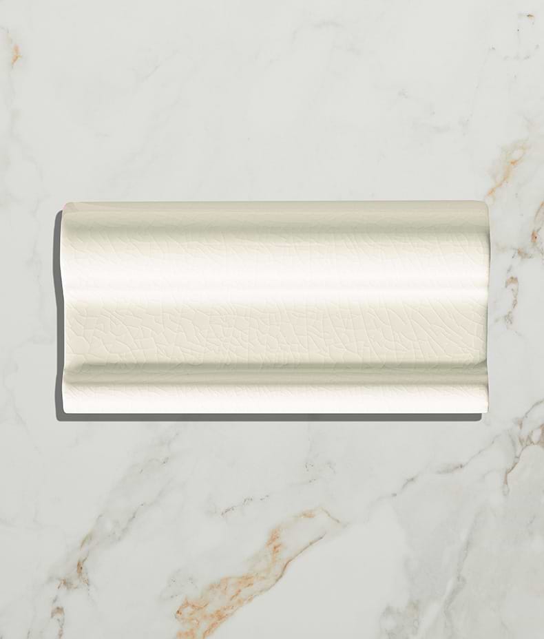 Victorian Style™ Wall Ceramic Antique White Dado Crackle Glaze 