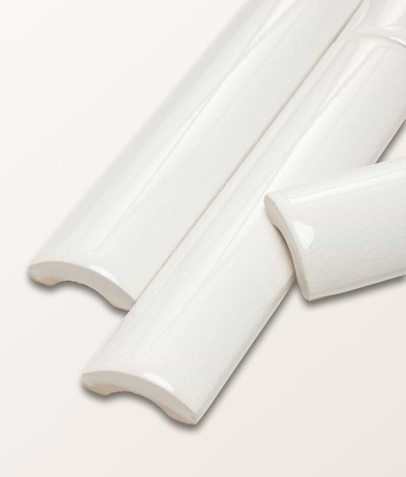 Victorian Style™ Wall Ceramic Antique White Simple Beading Crackle Glaze